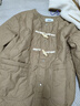 森馬（Semir）棉服女冬季仿羊羔毛馬甲牛角扣防潑水輕薄棉衣兩件套101724112008 曬單實(shí)拍圖