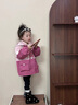 班喜迪女童外套春秋季2025新款兒童衣服洋氣女寶寶三合一可拆卸秋裝童裝 粉色 三合一 【搖粒絨內膽】 110 cm 曬單實(shí)拍圖