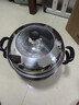 蘇泊爾SUPOR 蒸鍋真味鮮不銹鋼雙層復底28cm蒸魚(yú)鍋加高鍋蓋蒸籠EZ28BS04 曬單實(shí)拍圖