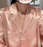 金三塔真絲睡衣女22姆米100%桑蠶絲可外穿兩件套居家服高級禮物 [主推]22姆米桃盈粉 L 曬單實(shí)拍圖