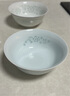 富玉景德鎮(zhèn)陶瓷碗碟自由搭配中式高溫釉下彩玲瓏餐具家用大容量湯面碗 青釉玉牡丹5寸飯碗（拍5發(fā)6） 曬單實拍圖