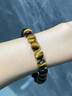 老鳳祥 天然虎眼石手串男款潮男黑金曜石手鏈手環(huán)首飾品生日禮物送男友 【京東八倉發(fā)貨】*當/次日達-優(yōu)級虎眼石手串 曬單實(shí)拍圖