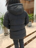 李寧兒童羽絨服男童女中大童秋冬款防潑水保暖鴨絨中長(cháng)款外套上衣 黑色 160 曬單實(shí)拍圖
