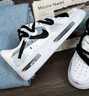 耐克（NIKE）新年禮物球鞋定制AF1空軍一號手繪斷裂時(shí)空三勾陰影男女低幫板鞋 斷裂時(shí)空 白黑 定制款不支持退換 43 全新 假一賠三 曬單實(shí)拍圖