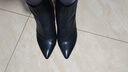 蜘蛛王女鞋2025秋冬季高級感真皮羊皮軟皮高跟短靴女士尖頭細跟時(shí)裝短靴 黑色【雙層羊皮鞋】 39 (245mm) 【退換贈送運費補貼】 曬單實(shí)拍圖