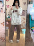 FSHE連帽女士衛(wèi)衣春秋2025年新款時(shí)尚韓版潮流衛(wèi)衣外套女秋季女裝上衣 紅色英文/春秋薄款【已有1069人 S 60-85斤【正版品質(zhì)】 曬單實(shí)拍圖