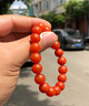 RWTW保山南紅手串收藏品級單圈瑪瑙滿(mǎn)色滿(mǎn)肉柿子紅本命年珠七夕禮物 收藏級8mm單圈【一物一證】 曬單實(shí)拍圖