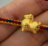 夢(mèng)金園黃金轉運珠男女款 3D硬金鎏彩生肖馬足金手繩 送女友生日禮物 銅錢(qián)馬約0.98g-無(wú)繩克重多退少補 曬單實(shí)拍圖