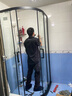 九牧（JOMOO）【定制】 弧形淋浴房一體式浴室玻璃隔斷衛生間擋水隔斷干濕分12S 現貨速發(fā)雅黑光波0.9*0.9高1.9m 曬單實(shí)拍圖