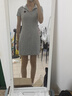 UR2025夏季新款女學(xué)院風(fēng)立體裝飾Polo領(lǐng)短袖連衣裙UYY750050 花灰 M 曬單實(shí)拍圖