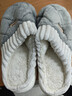 貓力棉拖鞋男士秋冬季居家戶(hù)外穿厚底毛絨保暖防滑舒適半包跟月子鞋女 灰色 44-45 (260mm)適合43-44 曬單實(shí)拍圖