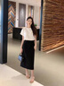 Khwfjas國際一線(xiàn)品牌半身裙女秋冬開(kāi)叉包臀裙高腰中長(cháng)款毛呢裙女裝顯瘦裙 黑色-西裝面料-長(cháng)款 L /28 推薦105-115斤 曬單實(shí)拍圖