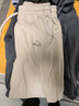 名創(chuàng  )優(yōu)品（MINISO）重磅短褲男夏季戶(hù)外運動(dòng)直筒五分褲青少年潮流百搭中褲 淺米 L 曬單實(shí)拍圖