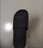 京東京造【抗菌皮紋拖】eva軟彈家居防臭浴室新款拖鞋男士 黑色42-43 曬單實(shí)拍圖
