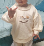 巴厘小豬女童衛(wèi)衣2025新款春秋女寶寶洋氣時髦嬰幼兒春裝甜美可愛兒童上衣 米黃 90 曬單實拍圖