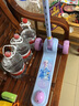 迪士尼（Disney）兒童滑板車(chē)3-6-12歲女大童踏板閃光輪滑滑車(chē)滑輪車(chē)艾莎公主滑步車(chē) 曬單實(shí)拍圖