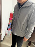 凡客誠品（VANCL）官方店休閑保暖運動(dòng)防風(fēng)軟殼衣連帽外套男 熔巖灰/灰 L 曬單實(shí)拍圖
