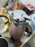 伊嶼正品316不銹鋼保溫水壺熱水瓶家用商用防燙高檔雙層保溫杯保溫壺 溫馨粉【抗菌防燙+防塵蓋】8層鎖溫 特厚316鋼【真空保溫41小時(shí)】2314ML 曬單實(shí)拍圖