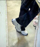 斯凱奇（Skechers）女鞋秋冬小白熊休閑鞋子厚底增高百搭運動(dòng)軟底老爹鞋99999863 白色/海軍藍色/WNV 37.5 曬單實(shí)拍圖