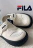 FILA 斐樂(lè )官方女鞋SMILA摩登拖鞋2025夏季新款元氣拖鞋休閑勃肯鞋 豆腐白-TF 38 曬單實(shí)拍圖