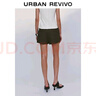 UR2025秋季新款女裝時(shí)尚美式休閑百搭棉質(zhì)熱褲短褲UYY650060 深棕綠 (偏短) S 曬單實(shí)拍圖