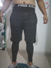 維多利亞旅行者速干跑步運動(dòng)褲男士秋冬健身運動(dòng)假兩件長(cháng)褲短褲 黑色  4XL  曬單實(shí)拍圖
