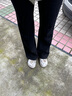 森馬（Semir）牛仔褲女森柔牛仔高腰喇叭褲顯瘦顯腿長(cháng)黑色褲子2024冬新款拖地褲 牛仔水洗黑98201 28 曬單實(shí)拍圖