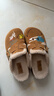 百麗（Belle）張凌赫同款SMILEY聯(lián)名流浪吐司勃肯女25秋新款商場(chǎng)拖D8R2DCH5預售 棕色-毛里 36 曬單實(shí)拍圖