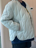 冰潔BINJORA 25秋冬新款95鴨絨羽絨服女保暖圓領(lǐng)服廓形外套J5300EB33T 曬單實(shí)拍圖