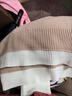 WNBR卡通針織衫女2024秋冬新款百搭加絨加厚寬松圓領(lǐng)保暖打底衫毛衣 卡其色 [柴犬款] M [105斤以下] 曬單實(shí)拍圖