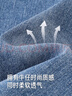 英氏（YEEHOO）【商場(chǎng)同款】?jì)和澴铀募九Ｗ欣妊潟r(shí)尚中大童女寶長(cháng)褲 牛仔藍 130 cm 曬單實(shí)拍圖