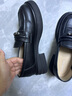 意爾康小皮鞋女英倫風(fēng)厚底增高舒適樂(lè )福鞋25春款 49861W 黑色3 38 曬單實(shí)拍圖