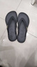 馳綠人字拖男士拖鞋女軟底防滑超輕情侶戶(hù)外沙灘鞋 芝麻黑 39 曬單實(shí)拍圖