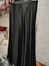 三彩2025夏季新緞面半身裙太陽(yáng)褶立裁A字裙不規則長(cháng)裙優(yōu)雅S 經(jīng)典黑 S 155/64A 曬單實(shí)拍圖
