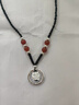陌阡雪實(shí)心999足銀平安扣相思豆吊墜轉運情侶款銀項鏈送女友情人節禮物 銀珠紅瑪瑙（贈國檢證書(shū)+禮盒） 曬單實(shí)拍圖