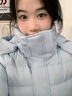 雪中飛（SNOWFLYING）哈爾濱戶(hù)外零下40度鵝絨羽絨服東北旅游保暖裝備女生超厚長(cháng)款外套 冰川藍色【超厚 男女同款】 M 【300克鵝絨】 曬單實(shí)拍圖