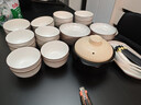 尚行知是碗具套裝碗盤(pán)餐具套裝碗筷套餐釉下彩陶瓷碗盤(pán)子北歐碗碟2025新款 10人食【57件套】砂鍋 曬單實(shí)拍圖