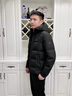 SHANSHAN杉杉羽絨服男冬季百搭可拆卸防風(fēng)連帽羽絨厚款外套男士保暖衣服 黑色 175 曬單實(shí)拍圖
