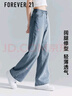 FOREVER21童裝女童褲子2025新款寬松闊腿大童長褲外穿女孩休閑褲兒童牛仔褲 曬單實(shí)拍圖