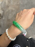 小星娜“九念于你”緬甸翡翠手鐲冰糯種飄花女款真玉手鐲子送禮物(處理) “九念于你”【頂奢拍賣(mài)款】 56mm-57mm（贈玉石吊墜+禮盒） 曬單實(shí)拍圖