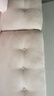 源氏木語(yǔ)布藝床互不打擾可拆洗主臥奶油風(fēng)齊邊床家用云朵泡芙床 布藝杏仁露軟包床1.8*2m+J153墊 曬單實(shí)拍圖