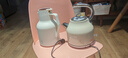 德世朗（DESLON）家用燒水壺恒溫電熱水壺大容量保溫一體電水壺復古煮水開(kāi)水壺 1.7L 【保溫搭配】三代復古白水壺+溫顯保溫壺 曬單實(shí)拍圖