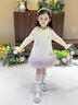G.DUCKKIDS小黃鴨公主裙女童連衣裙春秋兒童小香風(fēng)裙子秋冬女寶寶毛衣針織裙 小香風(fēng) 90 建議1~2歲【 80-90cm】cm 曬單實(shí)拍圖
