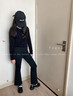 NICKYBABY女童褲子秋冬2026新款兒童冬季一體加絨喇叭褲大童加厚微喇打底褲 9669黑色【加絨款】 160 cm 曬單實(shí)拍圖
