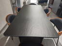 德利豐巖板餐桌家用意式極簡(jiǎn)現代簡(jiǎn)約輕奢長(cháng)方形黑色巖板餐桌高級感桌子 熱銷(xiāo)升級版-大號桌腳+玻璃復合 1.8米 一桌六椅-配維克多椅 曬單實(shí)拍圖