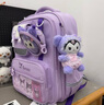 凱蒂貓（hellokitty）庫洛米兒童書(shū)包小學(xué)生1-3年級女生一到三年級護脊護肩 【庫洛米】可DIY款 1-4年級 曬單實(shí)拍圖