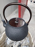 鶴壽堂精品日本鑄鐵砂鐵壺 日本原裝進(jìn)口純手工無(wú)涂層南部老鐵壺京都鐵壺燒煮水鑄鐵茶壺茶具 曬單實(shí)拍圖