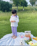 婧麒（JOYNCLEON）女童春裝套裝初春2025新款秋季翻領(lǐng)女寶寶洋氣時(shí)髦兩件套童裝 紫色花兔 80 cm 曬單實(shí)拍圖