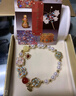本宮好物珍寶蝴蝶點(diǎn)翠手鏈珍珠紅瑪瑙本命年首飾女生日禮物感恩節 珍珠款 曬單實(shí)拍圖