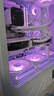 瓦爾基里（VALKYRIE）VK03 WHITE 白色 ATX 游戲電腦臺式機箱 支持360水冷 6.2吋觸摸屏 270°海景房 曬單實(shí)拍圖